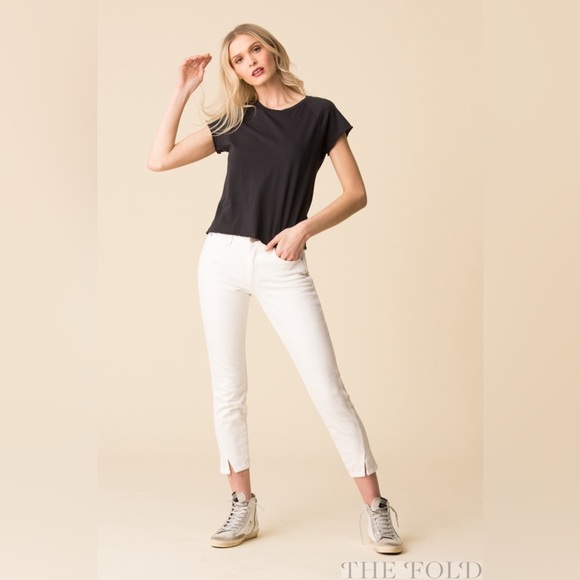 AMO Denim - AMO Mid Rise Twist Jeans in Sea Salt 26